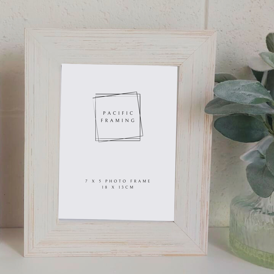 Coolangatta Coastal Photo Frame - Distressed White