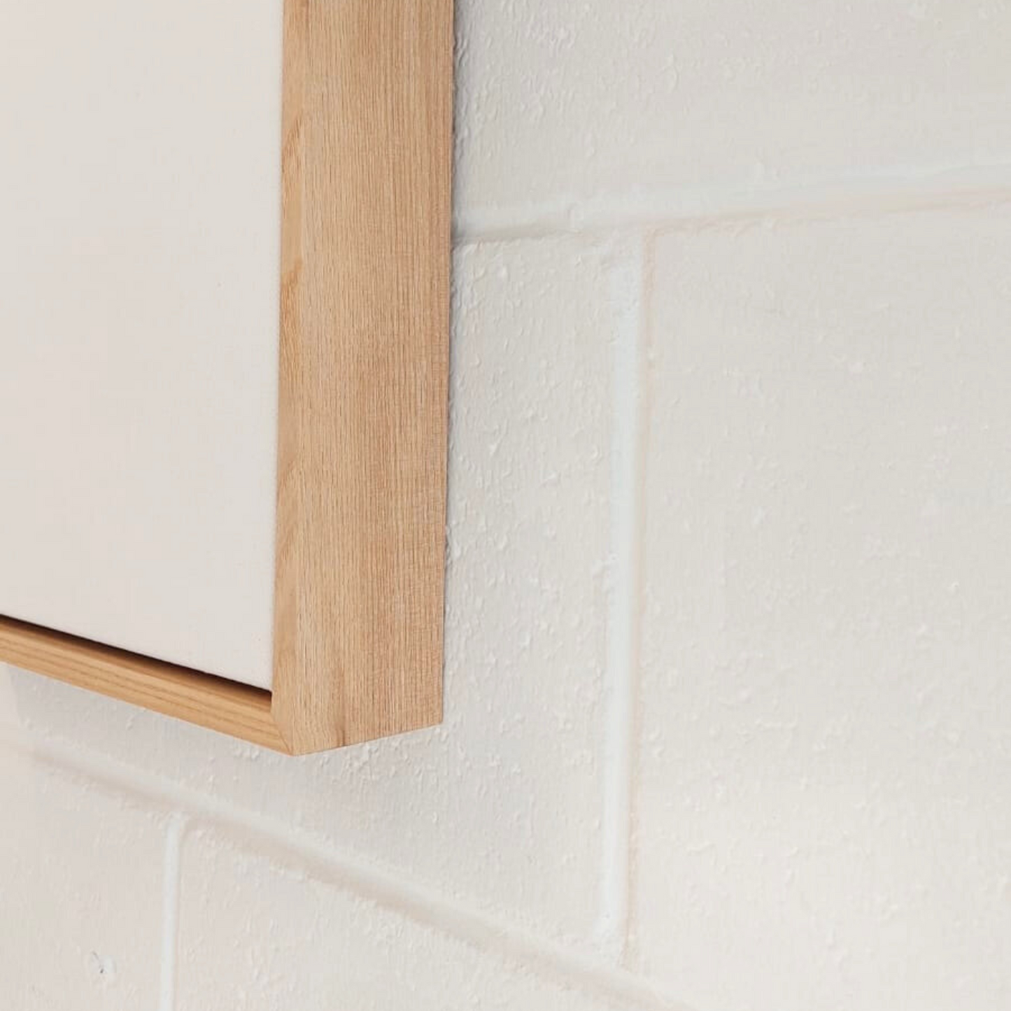 Stock Clearance 600 x 600 Artist Grade Blank Canvas with Float Frame - 55mm Natural Oak - RAW