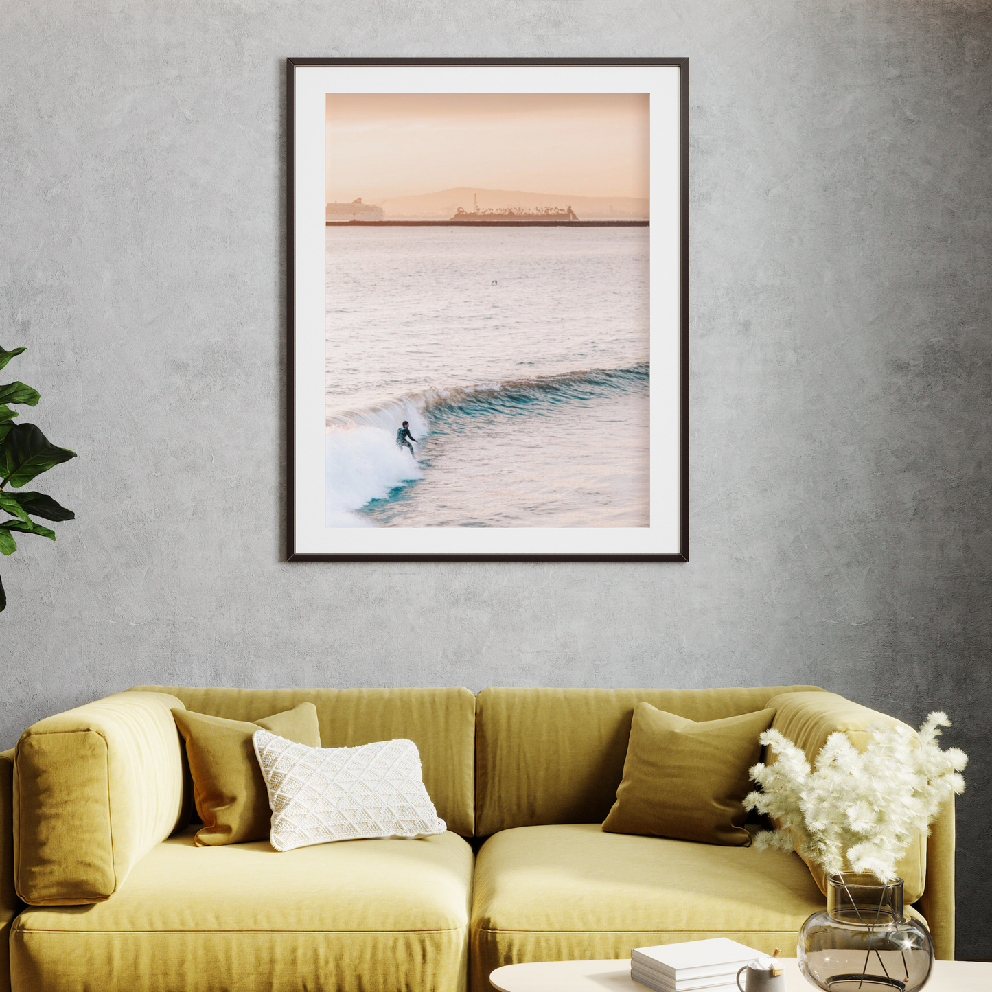 Sunset Surf Photographic Print