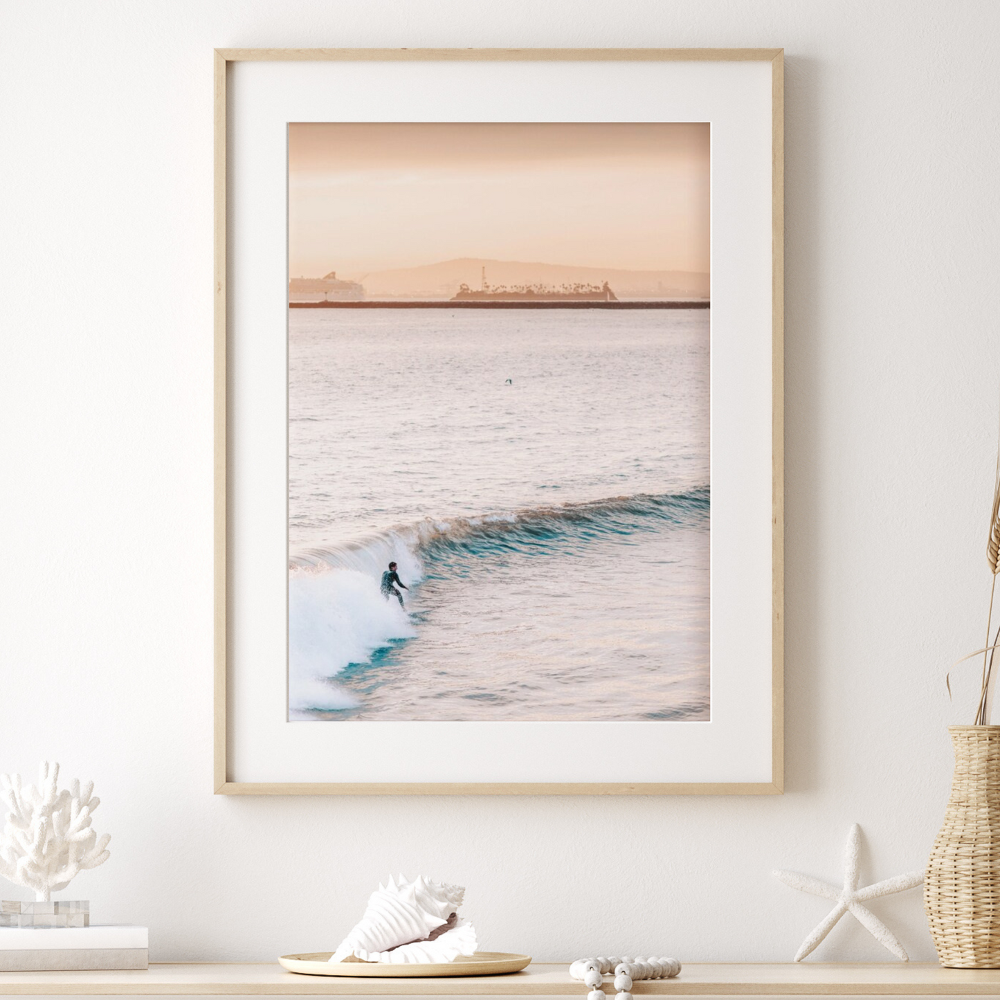 Sunset Surf Photographic Print