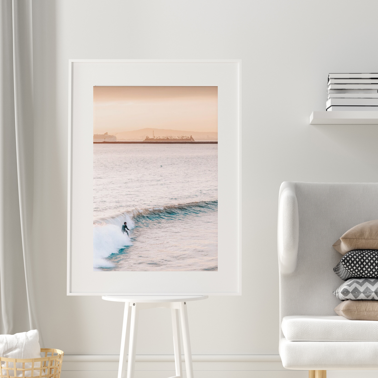 Sunset Surf Photographic Print