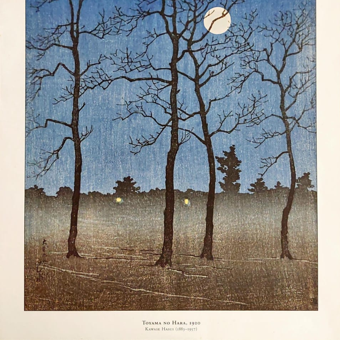 Toyama No Hara 1920 - Framed Kawase Hasui Wood Block Print