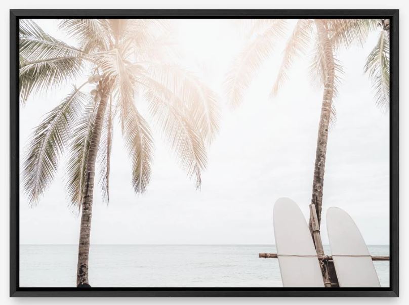 Two Surfboards Photo Canvas Print