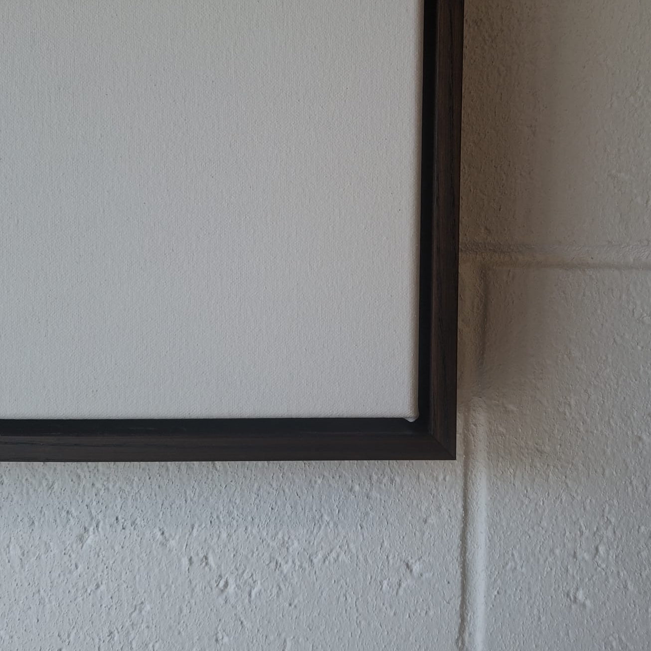 Premium Artist Grade Blank Canvas with Float Frame - 55mm Walnut
