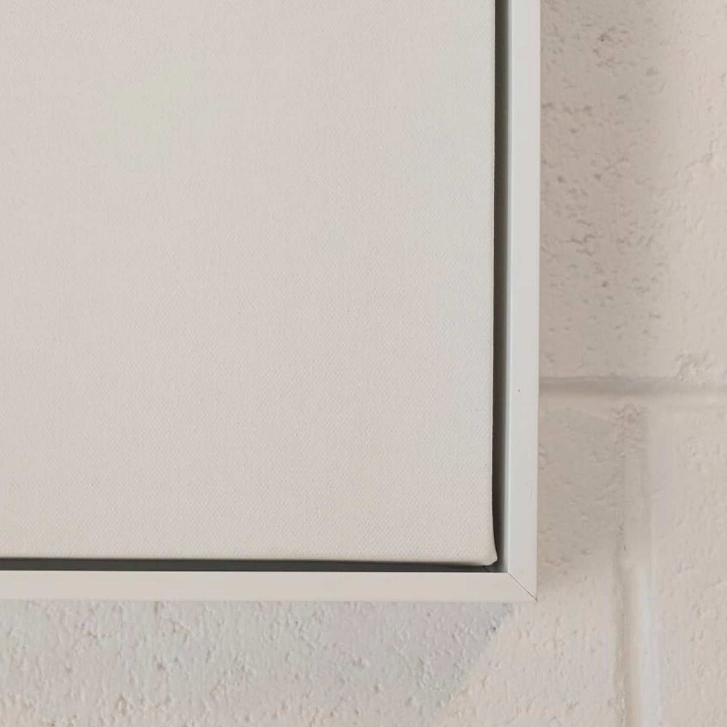 Artist Blank Canvas 55mm White Floating Frame