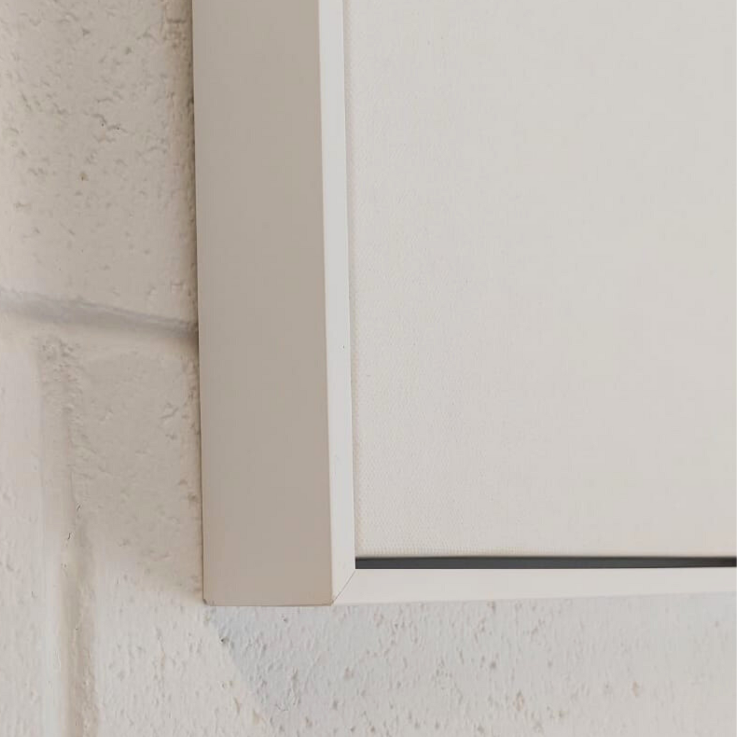 Blank Canvas 55mm White Floating Frame