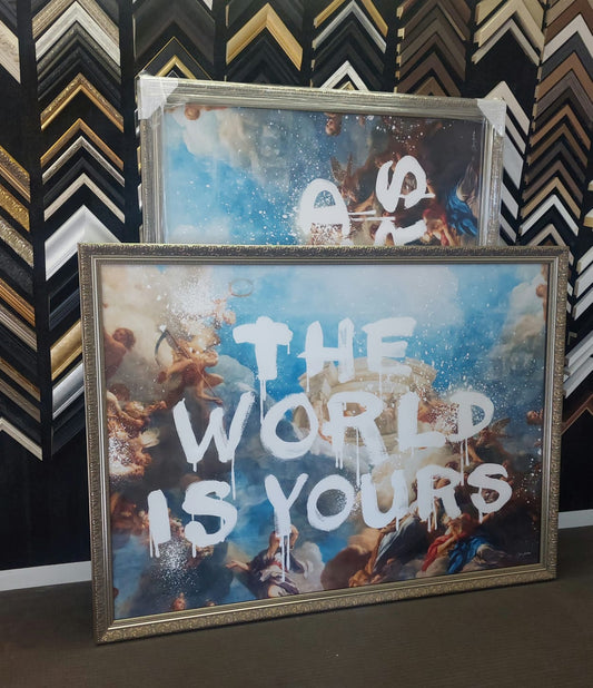 Silver Ornate Custom Frame on Limited Edition Print