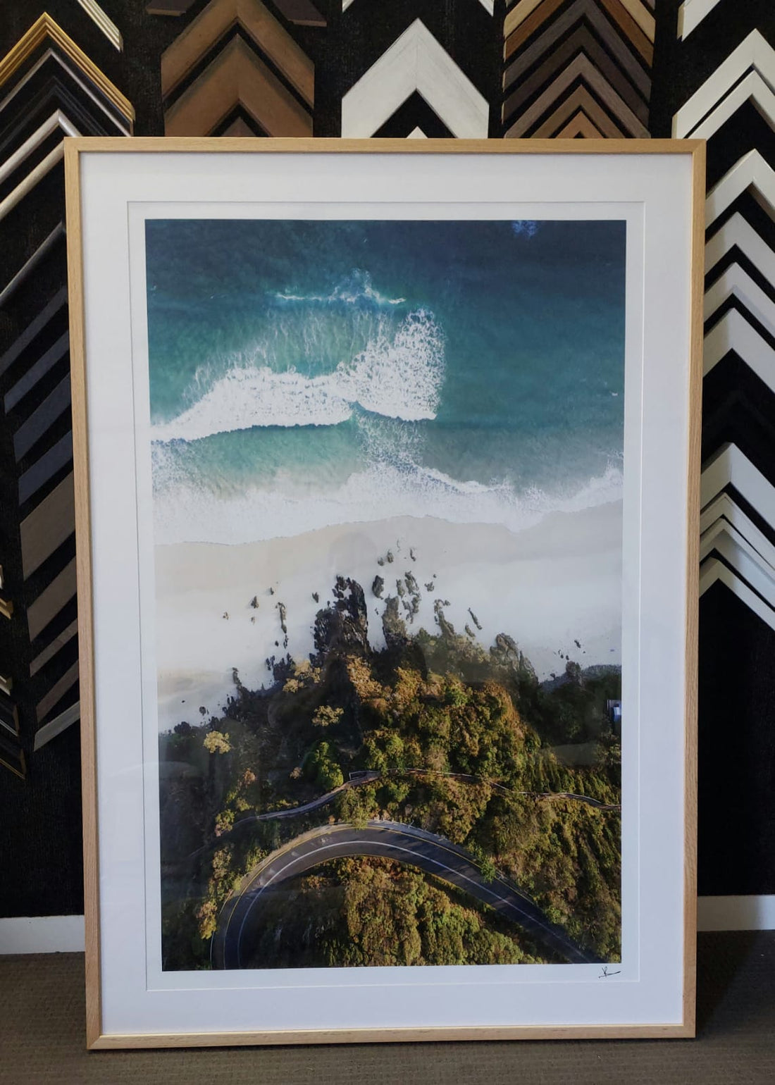 Custom Photographic Print Framing - American Oak and Perspex 