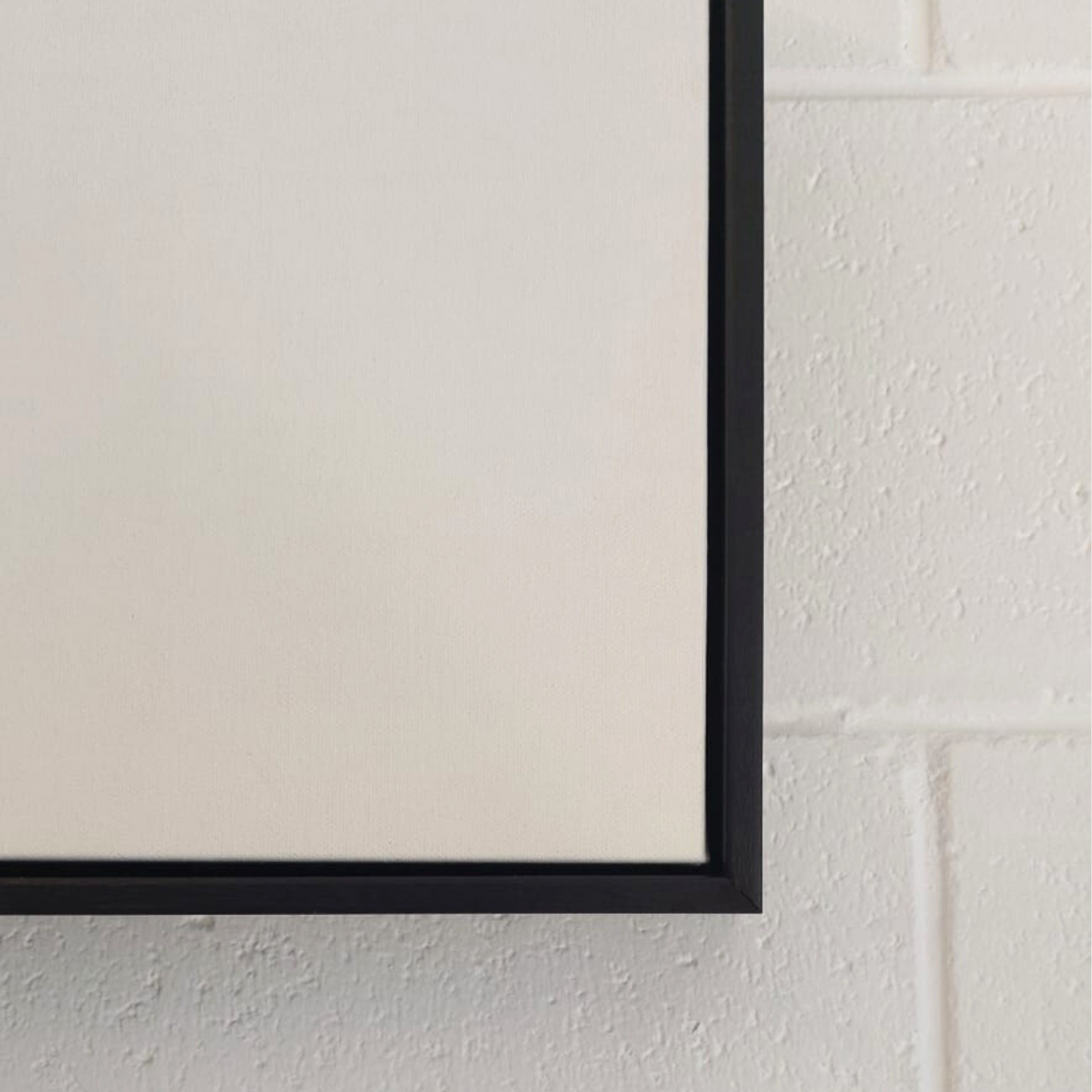Premium Artist Grade Blank Canvas with Float Frame - 55mm Black