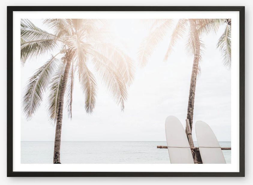 Two Surfboards Art Print