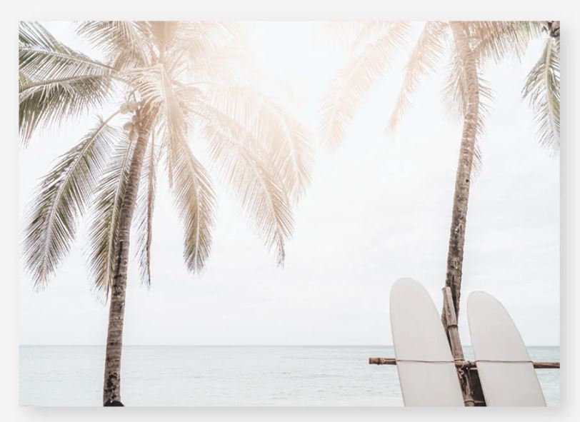 Two Surfboards Art Print