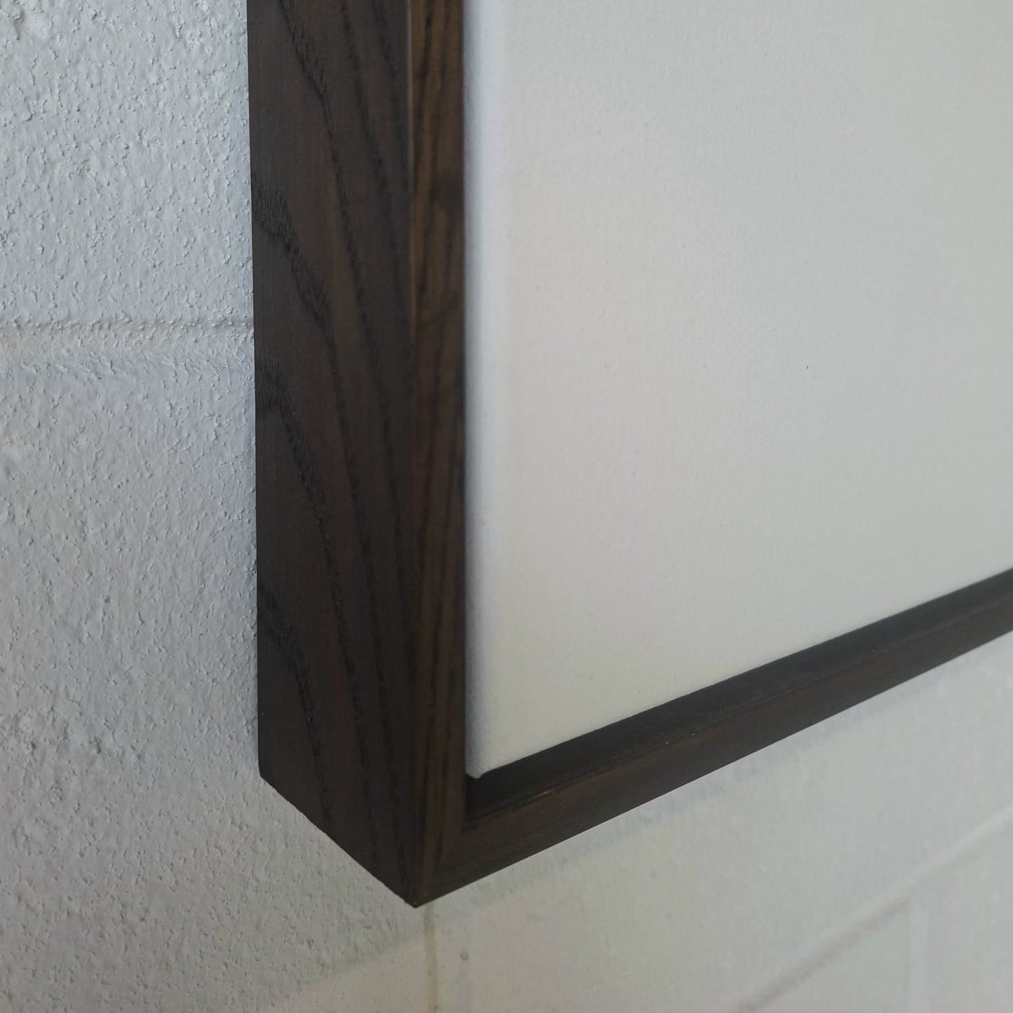 Premium Artist Grade Blank Canvas with Float Frame - 55mm Walnut